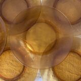 Amber GLASS PLATES 70s