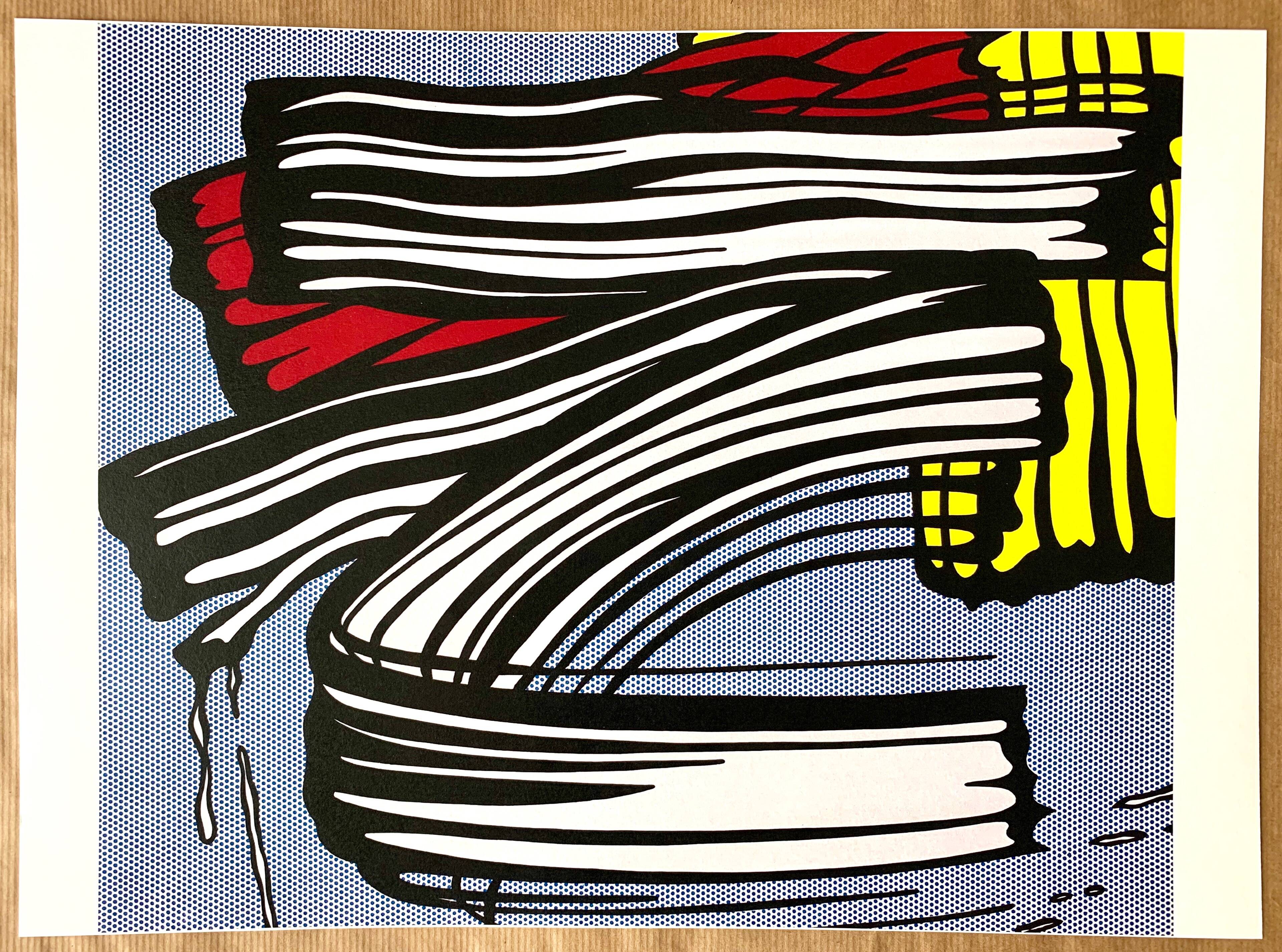 Original pop-art poster, reissue by Roy Lichtenstein "little big painting 1965"