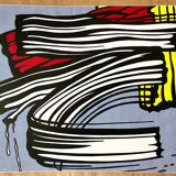 Original pop-art poster, reissue by Roy Lichtenstein "little big painting 1965"