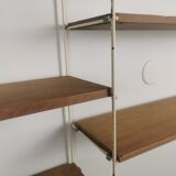 Modular metal and wood shelf