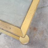 Table basse design en laiton style Jansen - 1970s