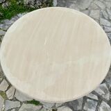Louis XVI style round table in painted wood