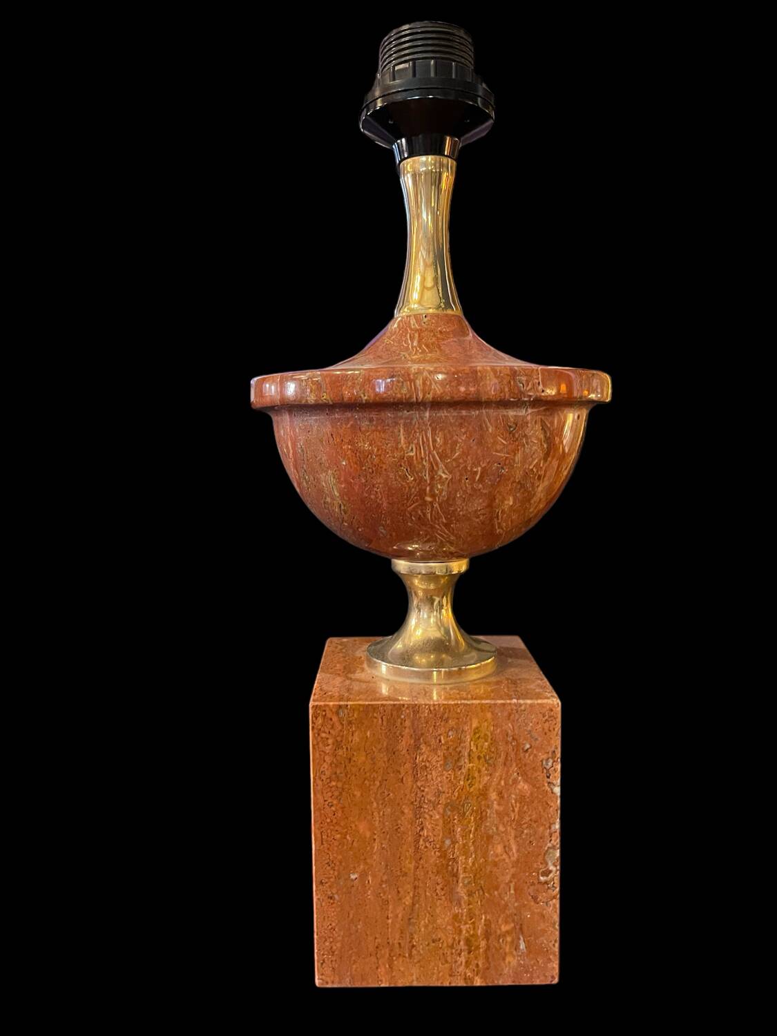 Vintage marble lamp base