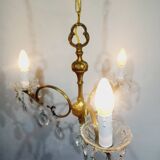 3-light bronze chandelier