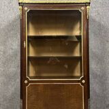 Louis XV style display cabinet in mahogany and gilded bronze circa 1850