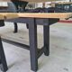 Pair old bench in industrial and vintage pine