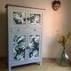 Armoire parisienne vintage palmier
