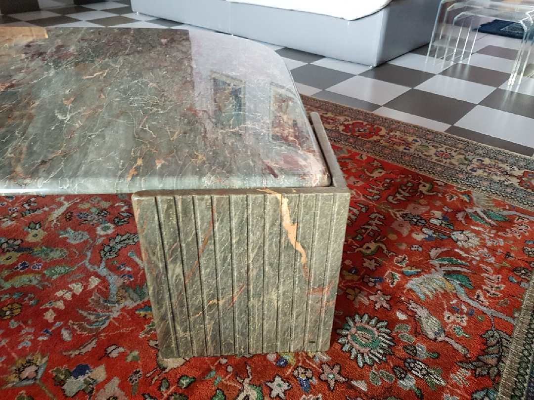 Table basse marbre, Roche Bobois, années 70