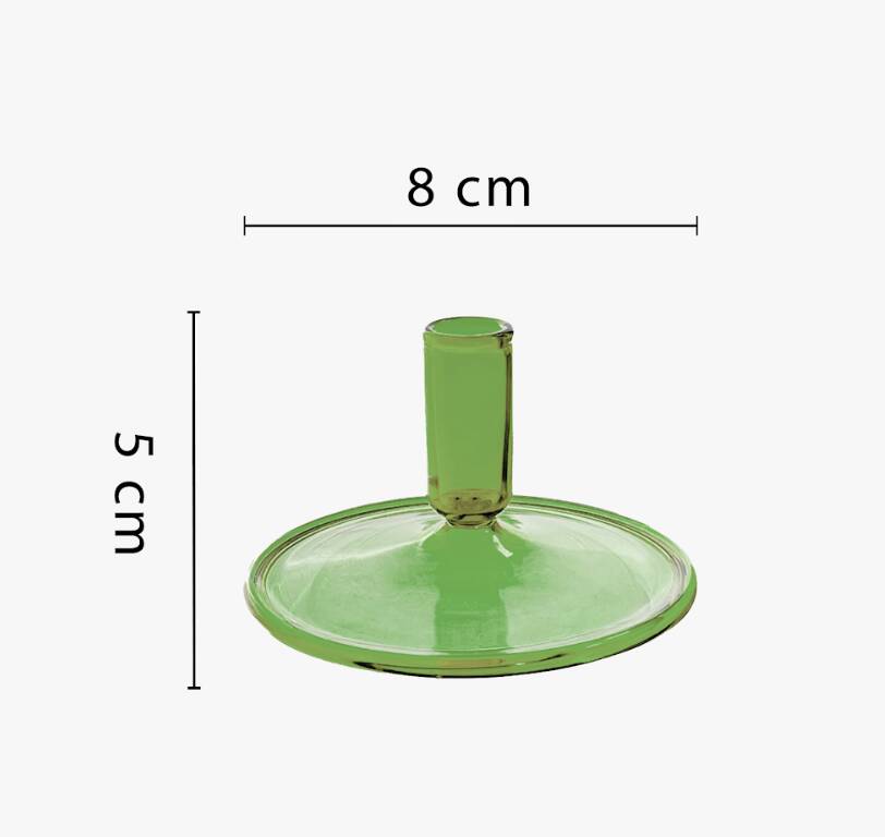 Bougeoir Plat Vert