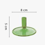 Green Flat Candle Holder