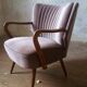 Chair vintage 50/60s beige pink