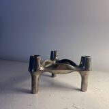 Stoffi Nagel candlestick 1970 vintage silvered