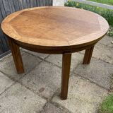 Round wooden table