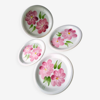 4 Ceramic dessert plates