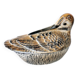 Vintage Earthenware Terrine Michel Caugant Woodcock