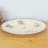 Large plate or serving dish Terre de fer Grand Dépôt E.Bourgeois