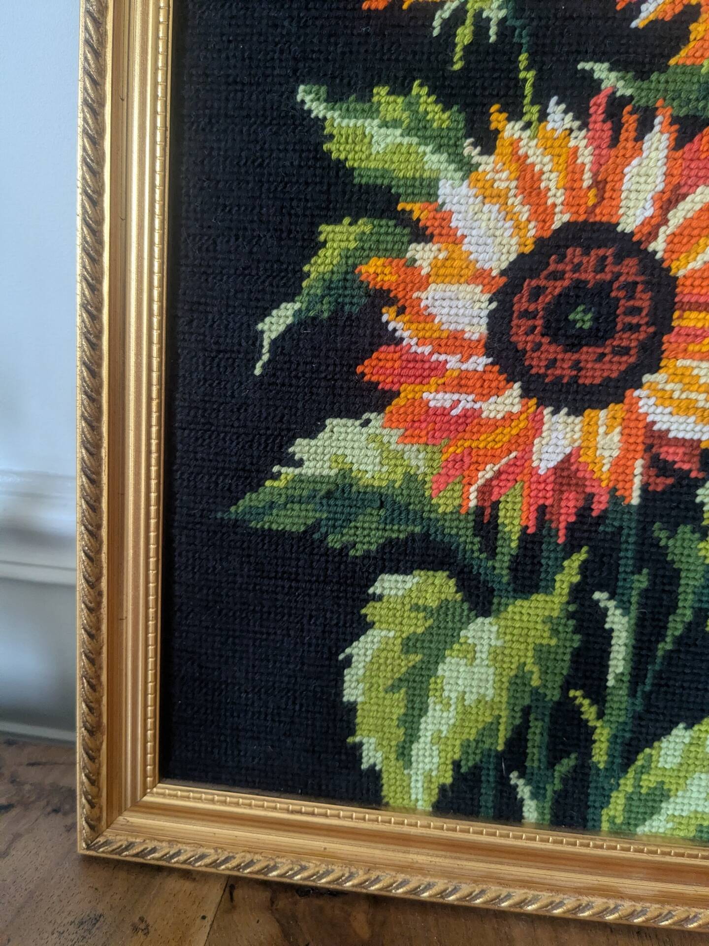 Vintage sunflower tapestry
