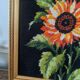 Vintage sunflower tapestry