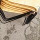 Chaises fer forgé rotin vintage