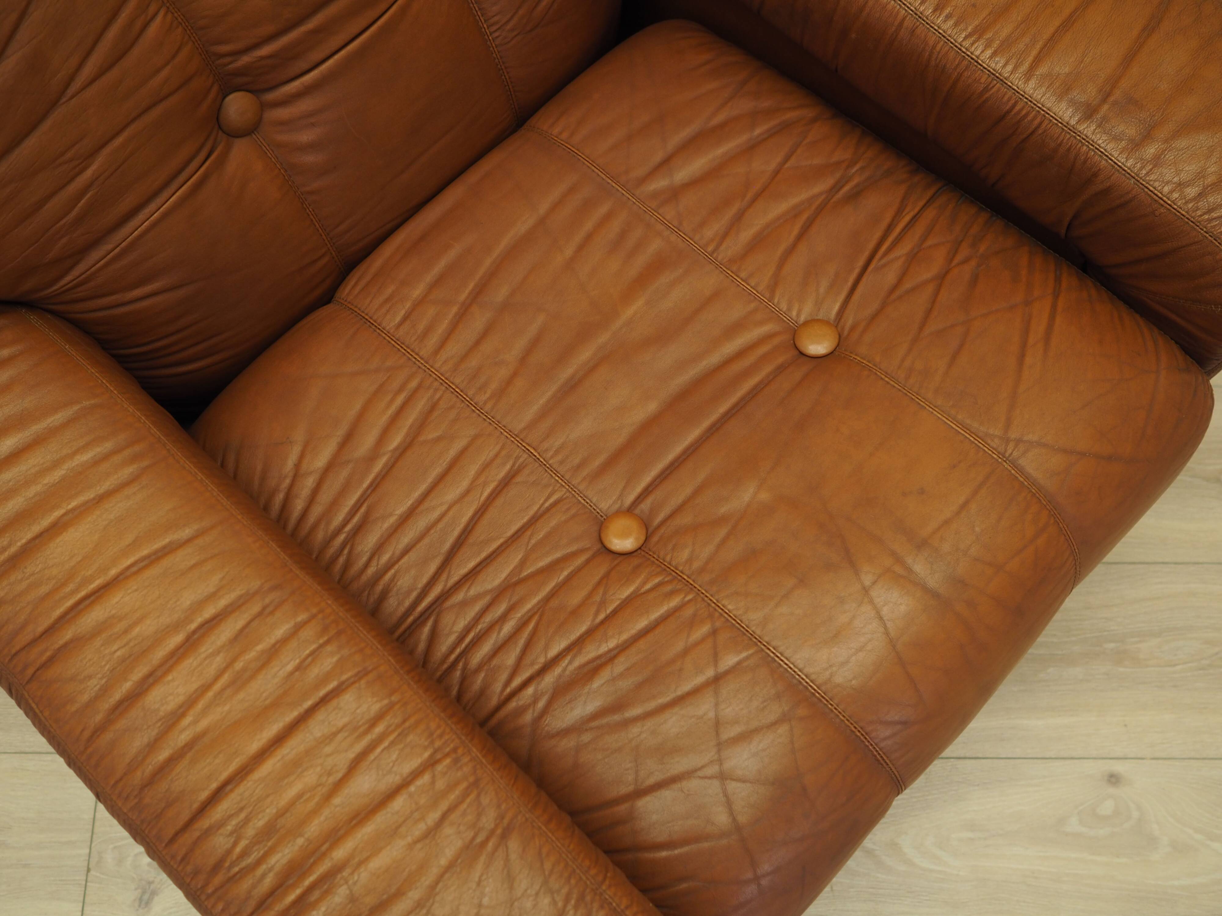 Brown armchair, Italian design, 1970s, production: Italy