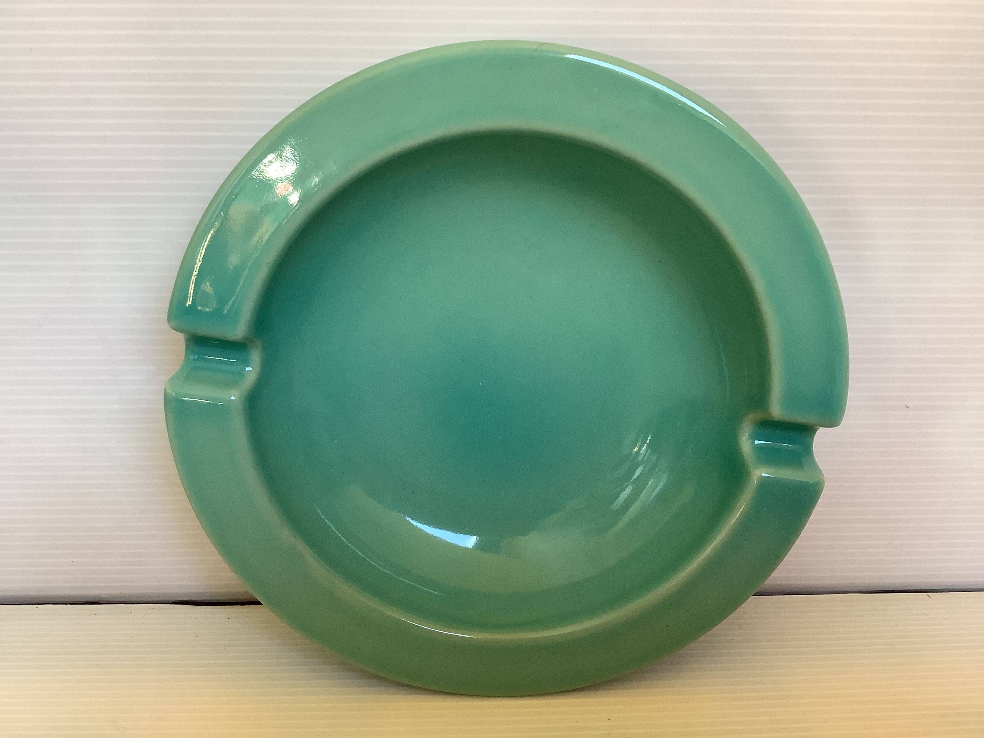 Celadon green ashtray emptier