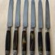 6 vintage table knives Pradel