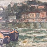 Jacques Bardet: oil painting on panel circa 1940