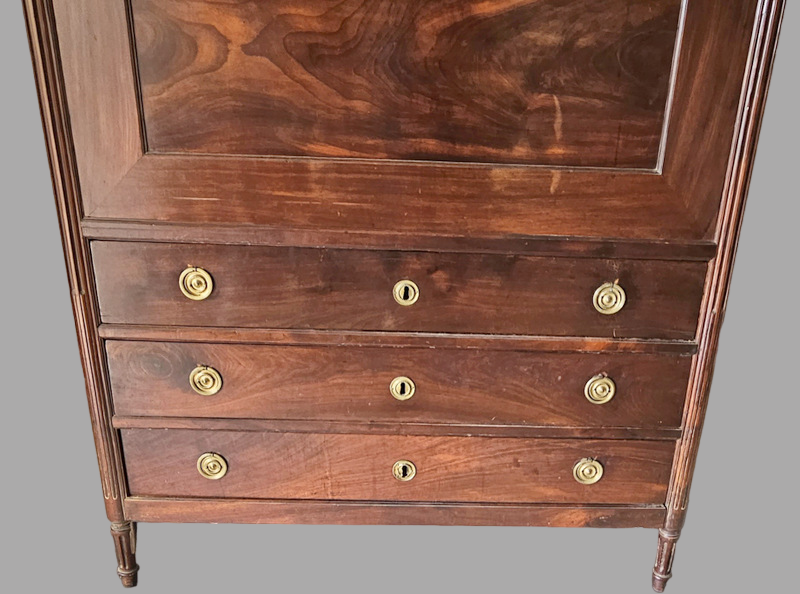 Secretaire louis XVI en acajou