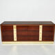 Commode Italienne en palissandre et laiton ISA Bergamo 1950