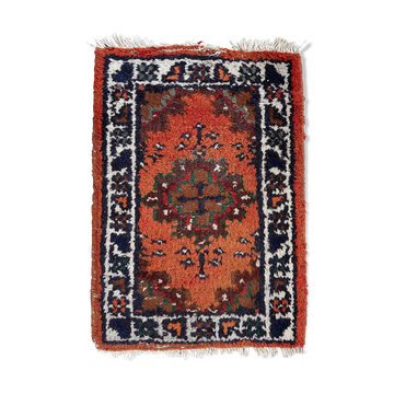 Persian carpet hamadan 41cm x 58cm 1970s