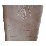 Antique embroidered linen sheets