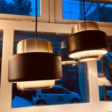 Vintage set Philips aluminium pendant lamps, 1970s/1980s, model LCG 201