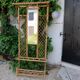Vintage rattan wardrobe