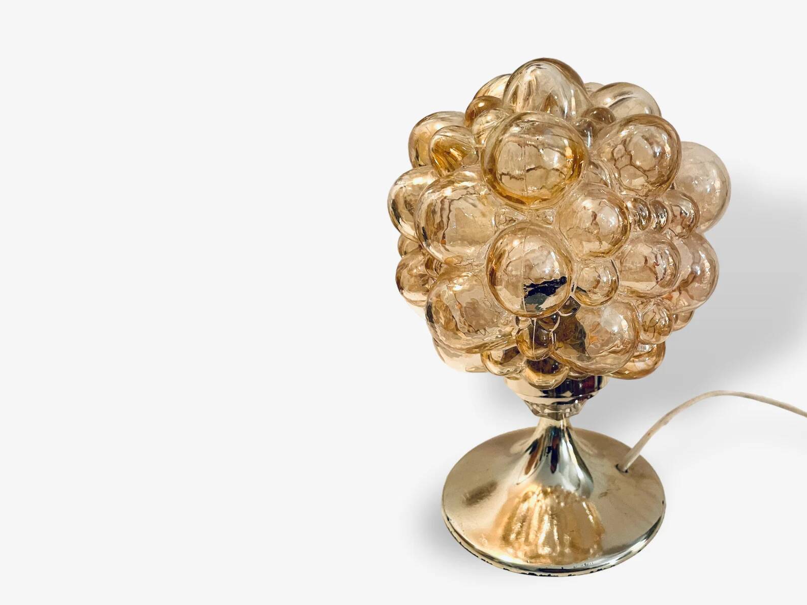 Set of 2 bubble glas lamps by Helena Tynell 1970