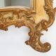 Grand miroir rococo doré en résine, Belgique, années 1950.