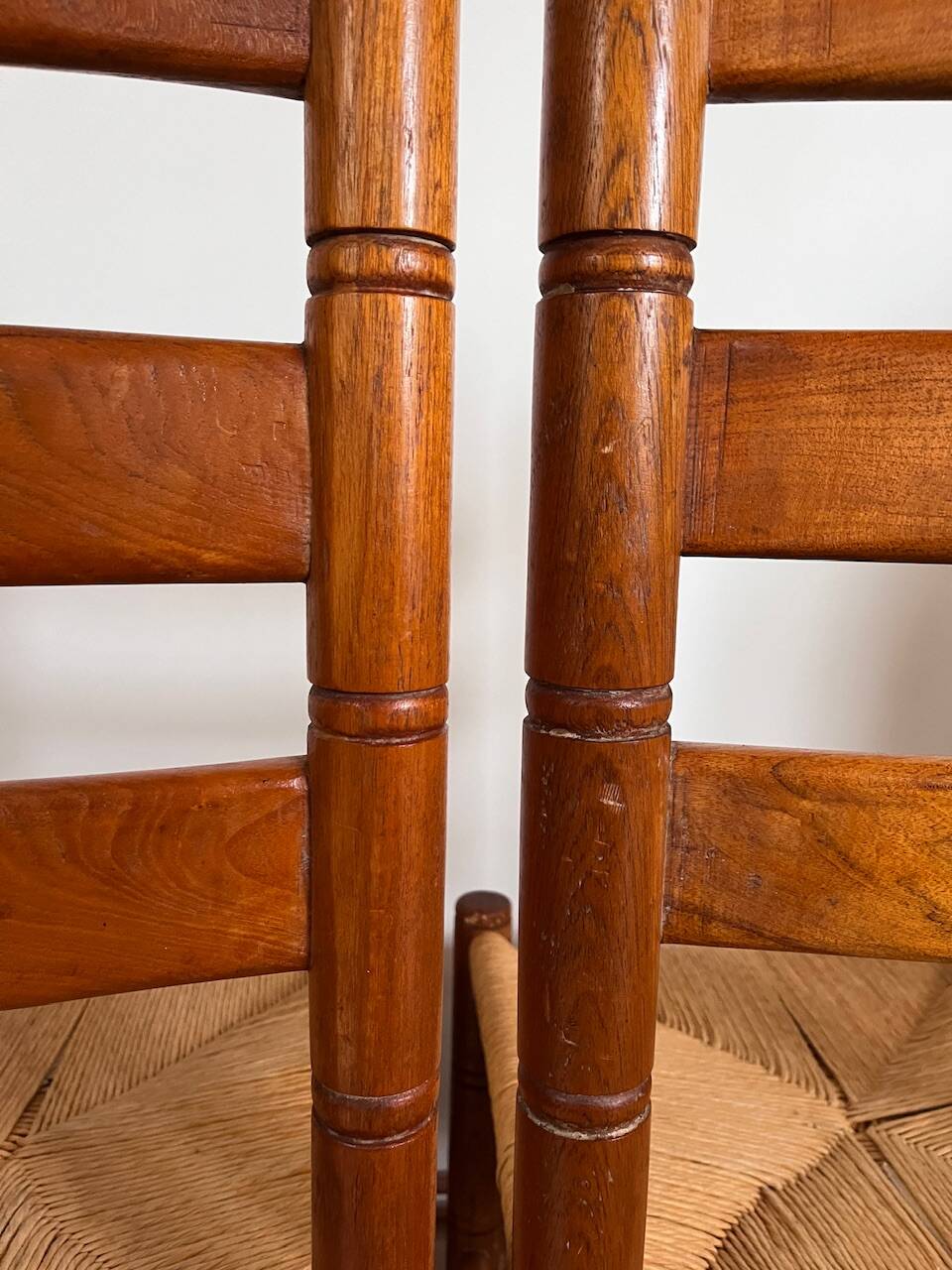 Paire de chaises bois