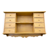 Old haberdashery shelf with 8 drawers