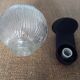 Glass ball globe wall lamp