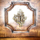 Commode XVIII 3 tiroirs poignés en bronze d'origine