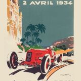 Monaco Geo Ham poster