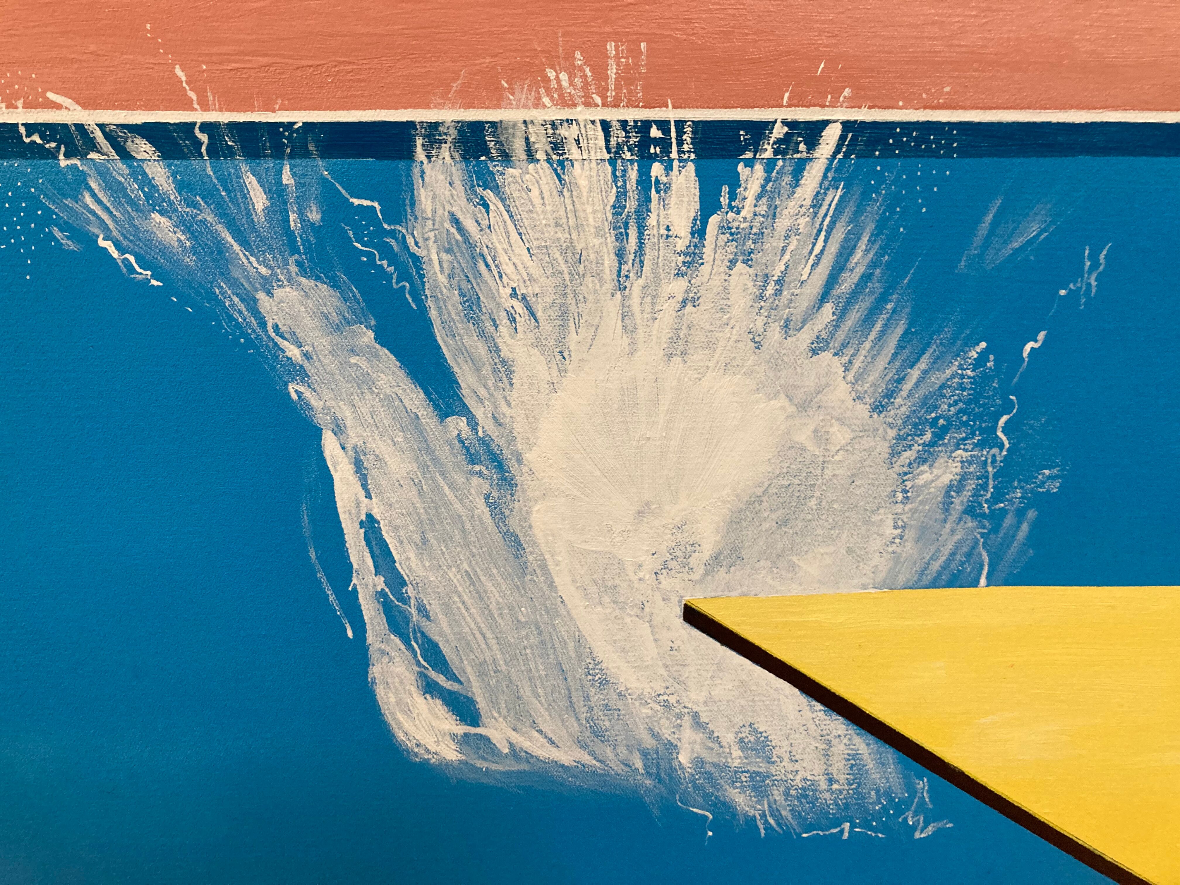 Acrylic painting inspired by The Bigger Splash