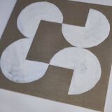 Jute geometric painting 30 x 30 cm