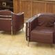 Paire de fauteuils dans le goût de Le Corbusier 1970’s