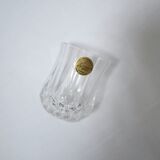 Série de 3 verres à liqueur vintage cristal d'Arques