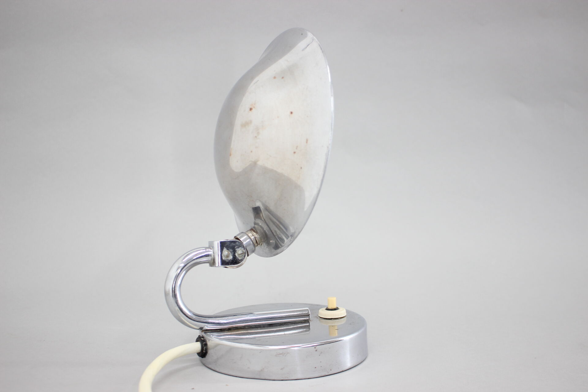 1930s Aluminium Table Lamp,Czechoslovakia