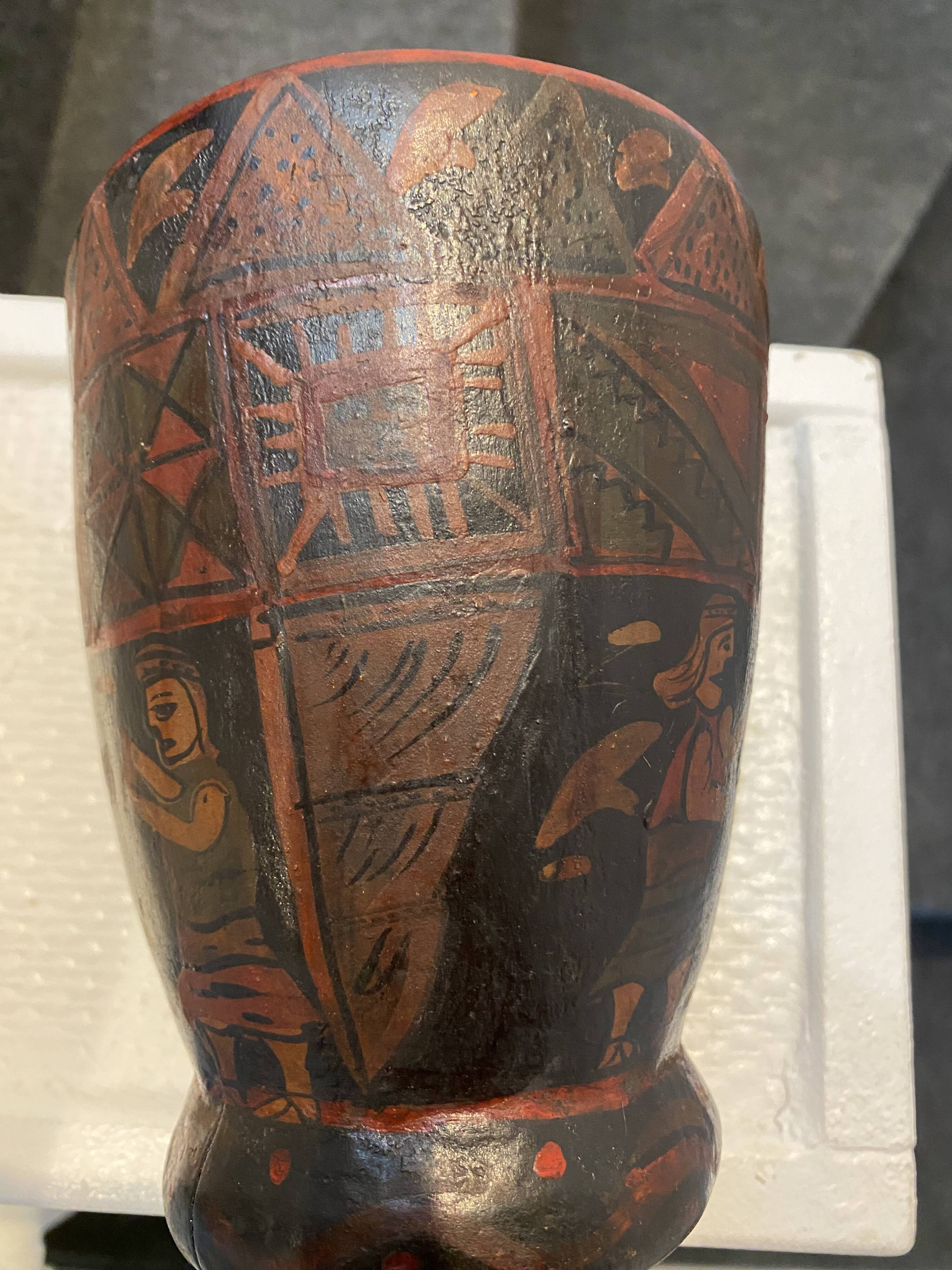 Authentic Kero vase from the colonial era.