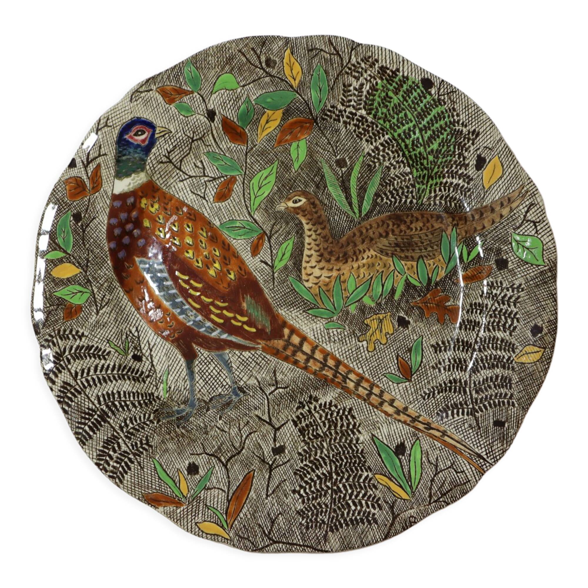 Gien Rambouillet Pheasant flat plate