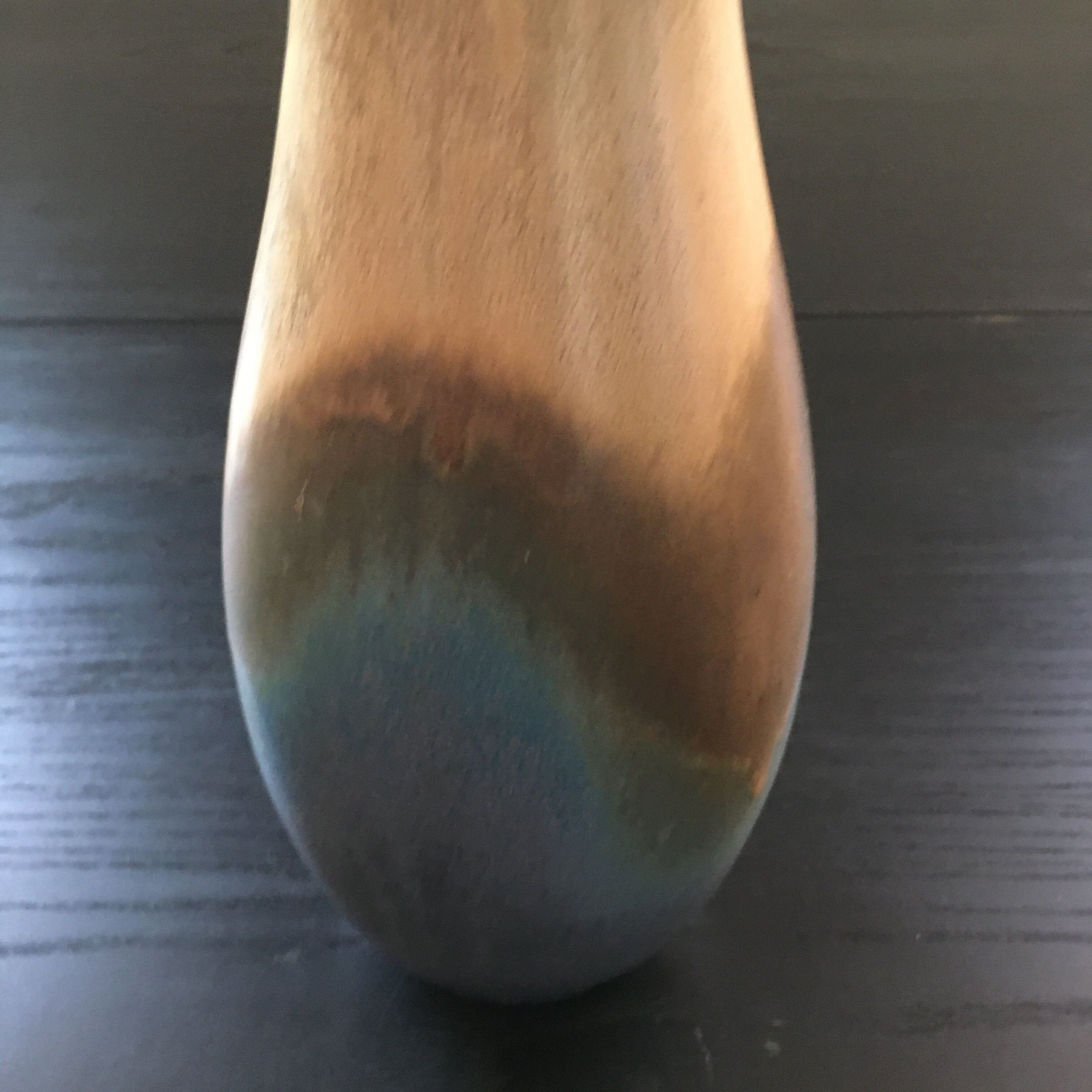 Three-color sandstone vase
