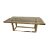 Dining table in chrome-plated steel and brass by Romeo Rega circa 1970