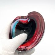 Sommerso Flavio Poli Murano 1960 Ashtray Bowl